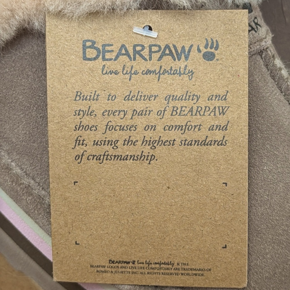 BEARPAW PLATFORM SLIPPERS 8 |   NWT PLATFORM SLIPPERS 8 - Picture 7 of 11